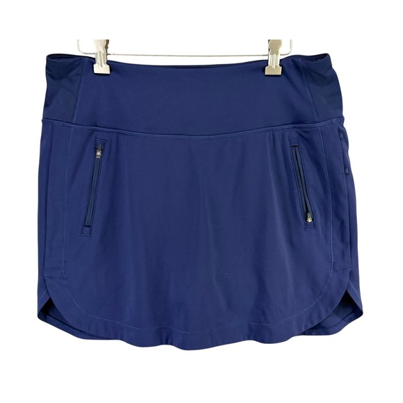 Athleta Pants - Athleta Fairway High Rise Golf 16" Skort Women L Blue Athletic Tennis Pickleball